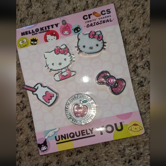 Hello Kitty x Crocs Jibbitz Charms 5 pack.